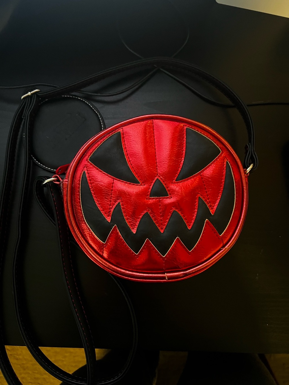 Love Pain & Stitches - Organic Foil Pumpkin Kult Small Crossbody Bag